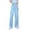 Light Blue, variant on Dressy Pants for Women Spring Plain Wide Leg Drawstring High Waist Trouser with Pocket Casual Workwear Clothes