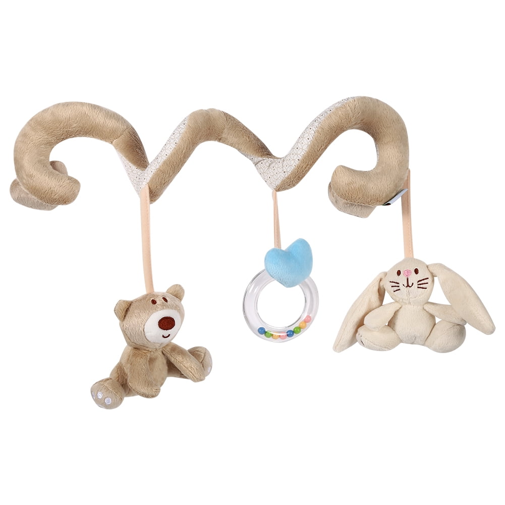 Zerodis jouets en peluche en spirale pour poussette Jouet d'activité en