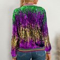 thumbnail image 4 of Jacket for Women Fall Zip Up Sequin Baseball Fashion Long Sleeve Zipper Party Festival Bomber 2025 Fall Coat, 4 of 9