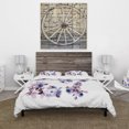 thumbnail image 3 of Designart 'Purple Wildflowers I' Traditional Duvet Cover Set, 3 of 5