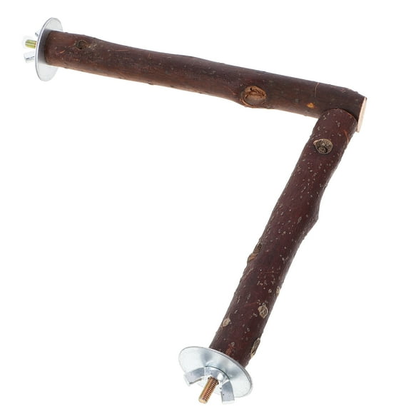 Raindrops Wooden Bird Perch Stand for Pet Use Natural Wood Parrot Branch Safe and Comfortable 1 Piece