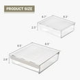 Toocust 2 Pack Adhesive Under Desk Drawers, Large & Small, Hidden Desktop Organizer for Office