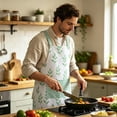 thumbnail image 4 of Kitchen Aprons with Pockets Waterproof Oil Resistant Unisex - Adjustable Comfortable Wear for Cooking Dining, JKODE, 4 of 6