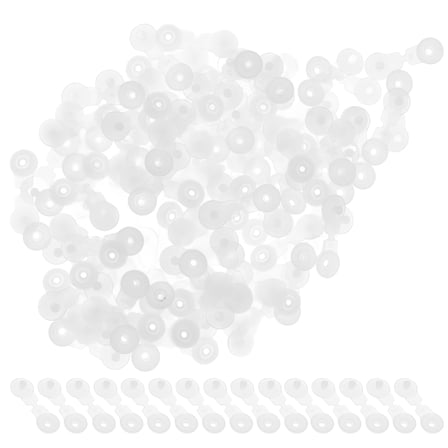 BESTOYARD Plastic Buckles For General Users White Sturdy Connecting Activities 100pcs