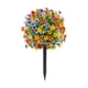 thumbnail image 5 of Estaca de jardín de flores violetas artificiales Flor violeta realista Foto multiusos Naranja azul amarilla, 5 of 8