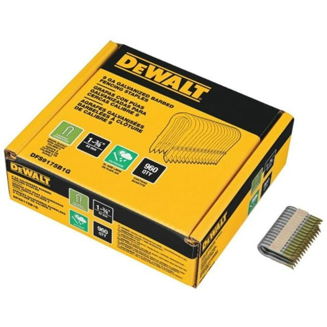 Black & Decker DFS9175B1G Agrafe Galvanisée 1.75 Po. 9 gal - Lot de 960