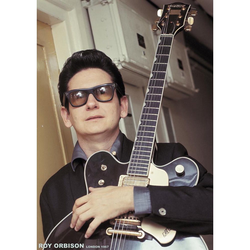 Roy Orbison Gretsch Guitar, London 1967 Poster 23x33
