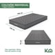 thumbnail image 5 of Colchón Memory + Cubrecolchón Topper Individual De Espuma Set 2 Pzas Kingshouse  gris, 5 of 9