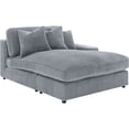 thumbnail image 5 of JERFIT Reversible Modular Sectional Sofa with Ottoman, Upholstered in Soft Fog Fabric for Living Room, Track Arms Design, 5 of 8