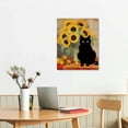 thumbnail image 3 of RUIYC Funny Black Cat Wall Art Prints, , Monet, Gustav Klimt, Decor, 3 of 5