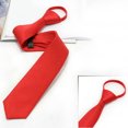 thumbnail image 5 of facefd Hommes Garçons Cravate Rétro Étroite Mince Cravate Pratique Cordon à Tirer pour Mariage Fête Boîte de Nuit Marié Fête Robe Rouge, 5 of 5