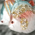thumbnail image 2 of 3.5"H & 5"H Sullivans Iridescent Fish Christmas Ornament Duo Set of 2, Blue-Pink, 2 of 4
