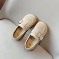 thumbnail image 6 of Viluyesy Girls Mary Jane Shoes Soft-Sole Flat Dress Shoes for Toddlers & Kids, Spring Summer Loafer Style Ballet Flats Khaki Size 12.5, 6 of 10