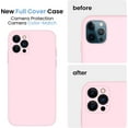 thumbnail image 3 of for iPhone 14 Pro Case, Silicone Upgraded [Camera Protection] Phone Case with [2 Screen Protectors], Soft Anti-Scratch Microfiber Lining Inside, 6.1 inch,Chalk Pink, 3 of 11