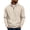 Beige, variant on qafoshin Mens 1/4 Zip Pullover Sweatshirt Fall Winter Stand Collar Long Sleeve Shirts Trendy Casual Solid Color Pullover Tops with Pocket