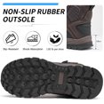 thumbnail image 6 of Ecetana Men's Waterproof Hiking Snow Boots Non-Slip Warm Ankle Boots for Trekking, 6 of 8