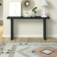 thumbnail image 5 of Evelyn&Zoe Modern/Contemporary 55" Wide Black Grain Console Table, 5 of 5