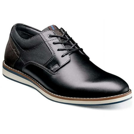 

Men s Nunn Bush Circuit Plain Toe Oxford Walking Shoes Black Multi 84889-009
