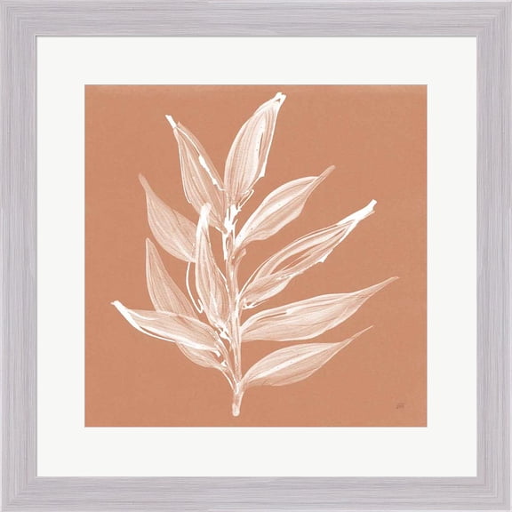 Great Art Now Leaf Study IV Pheasant by Chris Paschke, Framed Wall Art, 23.5W x 23.5H