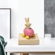 thumbnail image 4 of Adorable figura de conejito de Pascua, estatua de conejo, modelo de animal coleccionable de resina para Rosa, 4 of 9