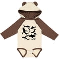 thumbnail image 3 of Inktastic School of Sharks Boys or Girls Long Sleeve Baby Bodysuit, 3 of 5