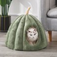 thumbnail image 1 of Nido para gatos de invierno, cálido, cerrado, grande, extraíble y lavable, nido de calabaza para gatos, suministros para gatos, 1 of 5