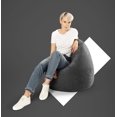 thumbnail image 4 of Gouchee Home Easy Grey Bean Bag Chair – Soft Polyester Microfiber Fabric with Polystyrene Bead Filling, Suitable for Adults and Teens, Lightweight & Portable Seating for Dorm or Living Room, 4 of 8