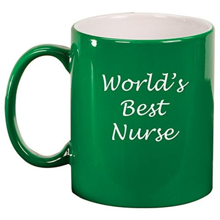 

Ceramic Coffee Tea Mug World s Best Nurse (Green)