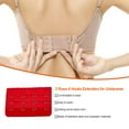 thumbnail image 3 of Extension Strap Bra Extenders Buckle 4 Practical Tight Seam Fine Hook Breathable Practical Accessories Adjustable Replacement 3 Rows Underwear bright red, 3 of 5