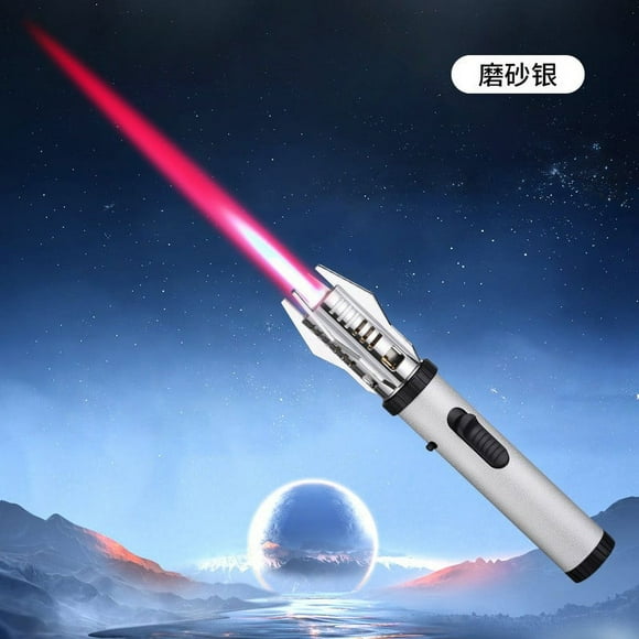 Lighter Clearance Metal Gas Lighter Windproof High Temperature Spitfire Household Kitchen,High Temperature Welding Gun, Windproof Direct Impact Lighter, Inflatable Outd