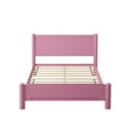 thumbnail image 5 of Queen Size Wood Bed Frame,Wood Platform Bed with Headboard,Solid Wood Legs, Mattress Foundation with 10 Wooden Slats,No Box Spring Needed,Pink, 5 of 6