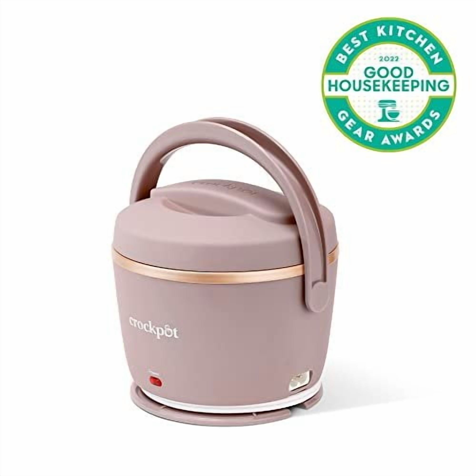 Crock-Pot Electric Lunch Box, 20-Ounce Portable Food Warmer, Blush Pink , Perfect for Travel, On-the-Go & Office Use  Stylish, Spill-Free & Dishwasher-Safe  Ideal Men & Women's Gifts