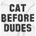 thumbnail image 2 of Cat Before Dudes Single Kitty Mom Women's Graphic T Shirt Tees Brisco Brands S, 2 of 5