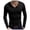 Tops79-Black, variant on Mens Solid V Neck Long Sleeve T Shirt Slim Cut Soft Lightweight Basic Tee For Casual Daily Wardrobe