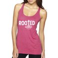 thumbnail image 1 of Wild Bobby Rooted in Christ Inspirational/Christian Women Tri-Blend Racerback Tank Top, Vintage Pink, Medium, 1 of 5