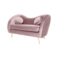 thumbnail image 3 of Sofá Love seat Sochic rosa terciopelo Bean Moderno, 3 of 4