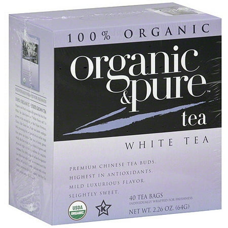 Organic & Pure Thé blanc, 40BG (Pack de 6)