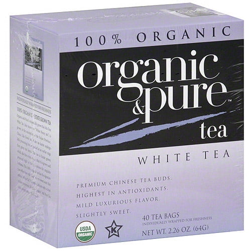 Organic & Pure White Tea, 40BG (Pack of 6)