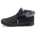 thumbnail image 4 of Botas de nieve forradas de piel Botas planas de invierno para exteriores Hombres acogedores Ligeros para el invierno, 4 of 9