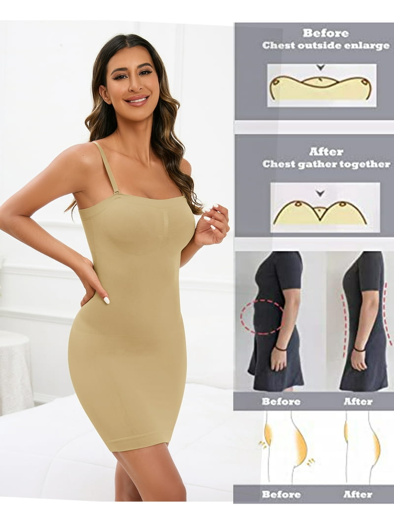 SAYFUT Women's Ultra Firm Control Shapewear Plus Size Slip Shapewear Seamless Full Slips Long Dress Body Shaper Black/Nude - Walmart.com SAYFUT Women's Ultra Firm Control Shapewear Plus Size Slip Shapewear Seamless Full Slips Long Dress Body Shaper Black/Nude - Walmart.com
