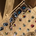 thumbnail image 4 of Caja onizadora de de imitación Rejil independiente a prueba de polvo Compact Nail Art Transparente 72 rejils Zulema Estuche organizador de diamantes de imitación, 4 of 8