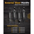 thumbnail image 3 of HUGFEGWE Exterior Door Handle Set (4PCS), Compatible with 2011-2016 Hyundai Elantra, Front & Rear Left Driver & Right Passenger Outside Door Handles, Replace# 826513X000, 826523X000, CJ25311-13706, 3 of 7