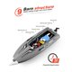 thumbnail image 4 of Barco RC 2 4 GHz Alta Velocidad Impermeable 30 Km/h Canales Control Remoto Carreras, 4 of 9