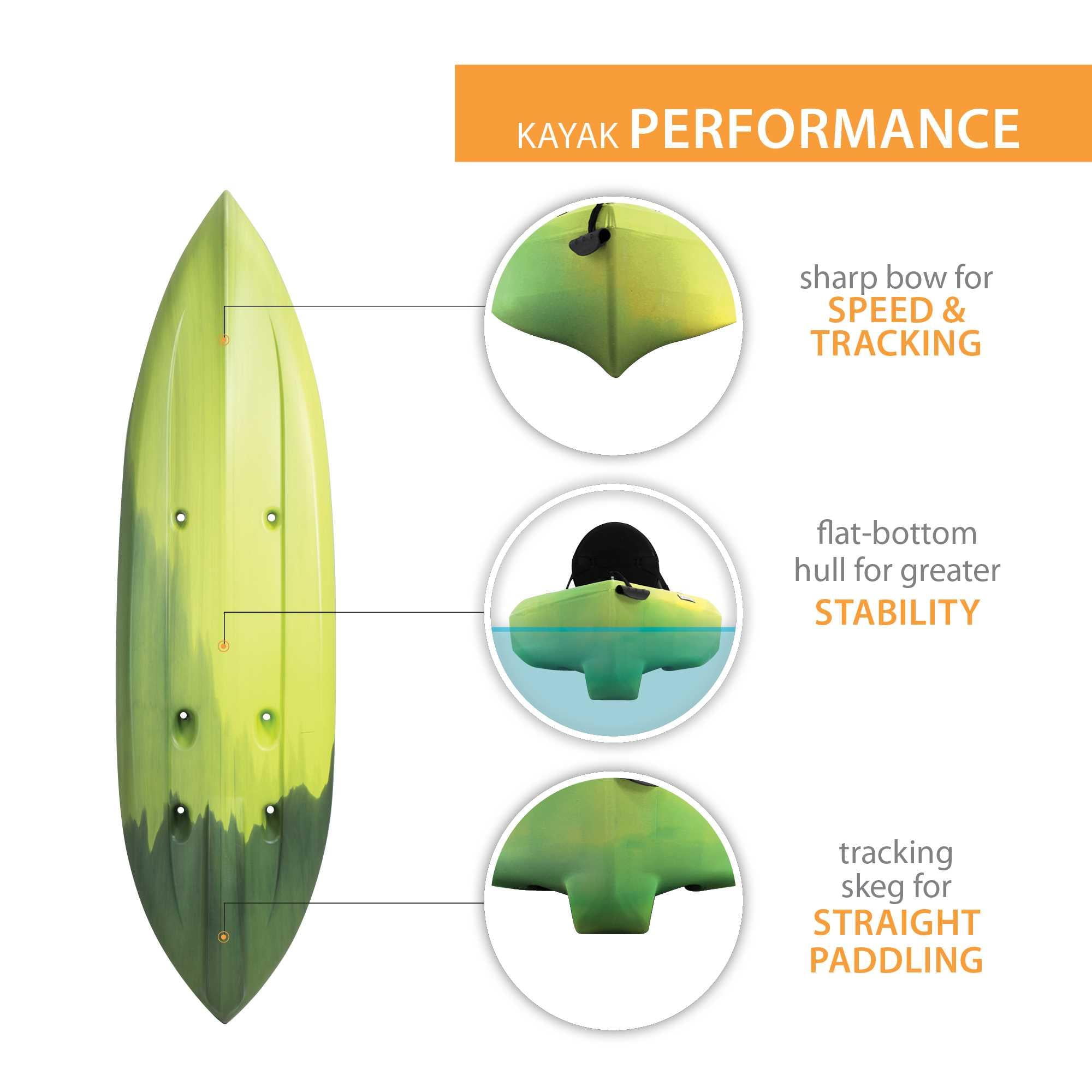 Lifetime Tamarack Angler 10 ft Sit-on-Top Fishing Kayak, Krypron Fusion (90847)