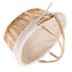thumbnail image 3 of Cesta de almacenamiento tejida de mimbre, cesta de mano para niñas de las flores para bodas con forro, 3 of 8
