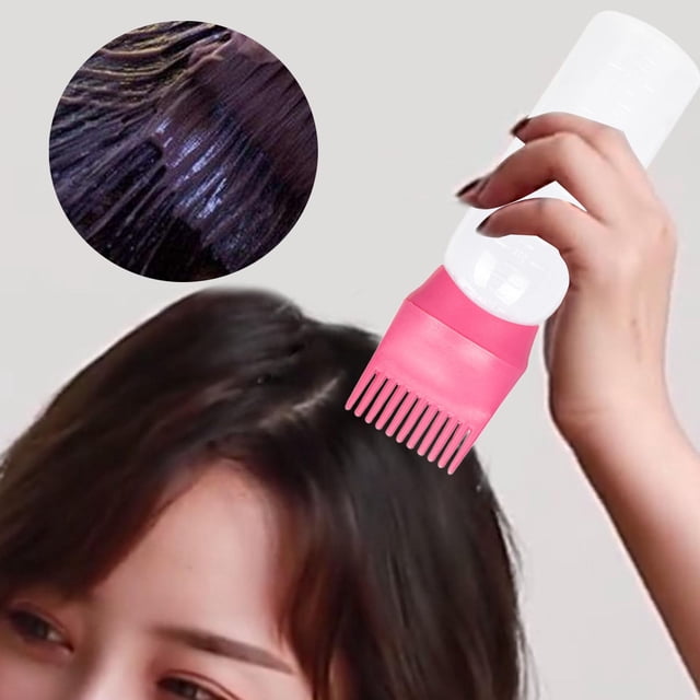 Botella de Peine shamjiam cepillo de tinte para el cabello 120ml Rosado