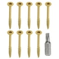 thumbnail image 1 of Uxcell 50 piezas Tornillos para Deck #8 x 2" Tornillo de Madera Exterior con Bit de Manejo T25, 1 of 7