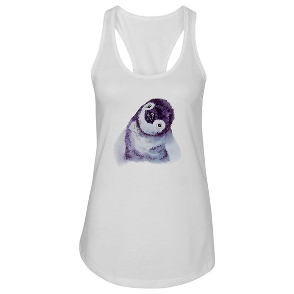 Watercolor Penguin Tank Women -Image by Shutterstock, Female Medium