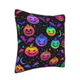 thumbnail image 2 of Square Decorative Throw Pillow Covers with Core, Gradient Pumpkin Print Throw Pillows for Couch Sofa Bed Home Decor, 16"x16", 2 of 9