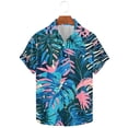 thumbnail image 5 of GERsome Hawaiian Shirts for Men Floral Short Sleeve Button Down Shirts Summer Beach Vacation Shirts S-5XL, 5 of 5